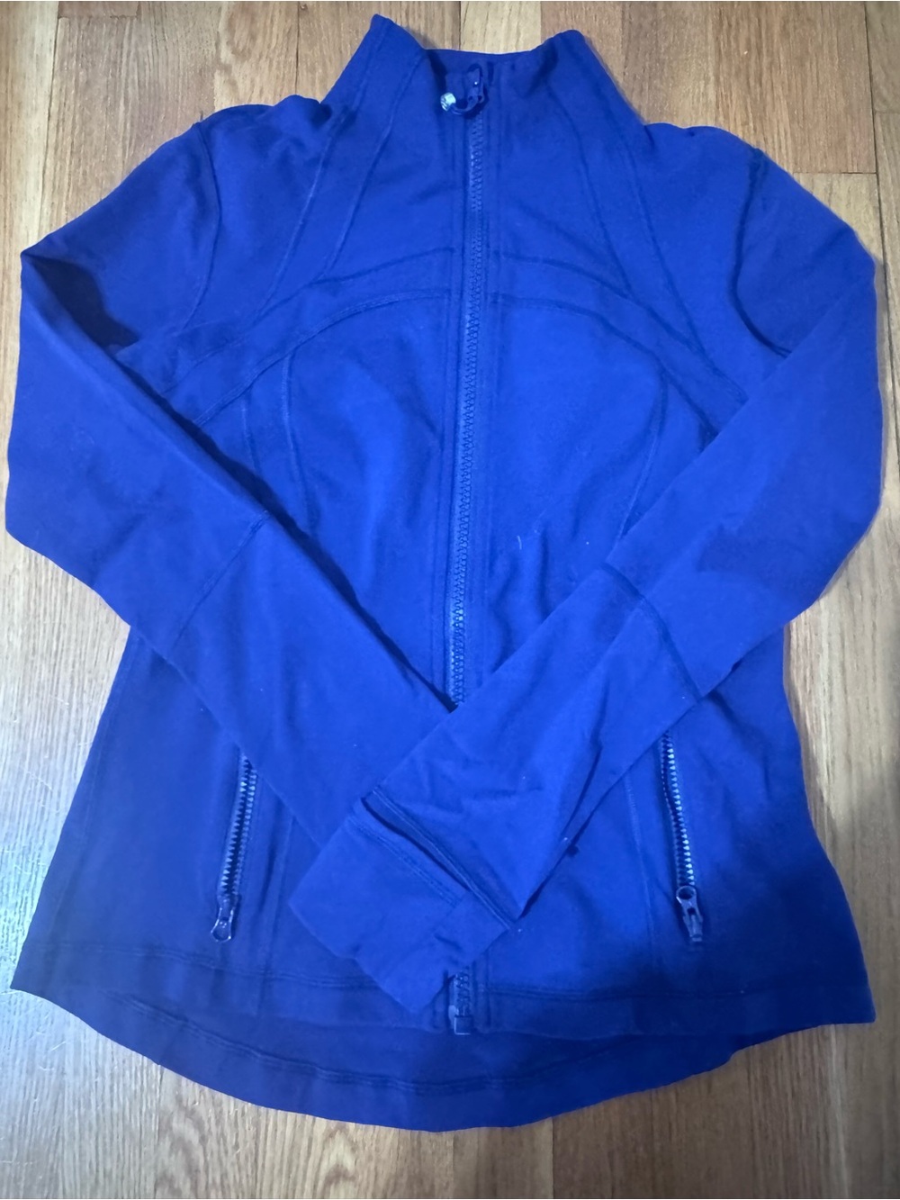Lululemon Zip Front Jacket in Deep Blue